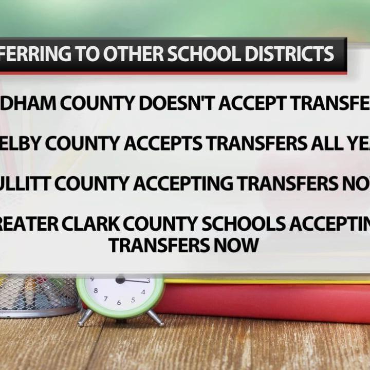 Surrounding school districts not seeing increase of transfers from JCPS after busing issues
